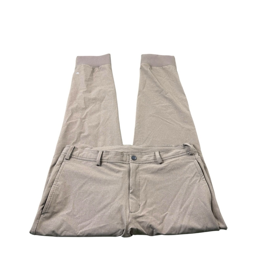 Mack Weldon Stretch Waist Brown Jogger Performance Pant Size Large